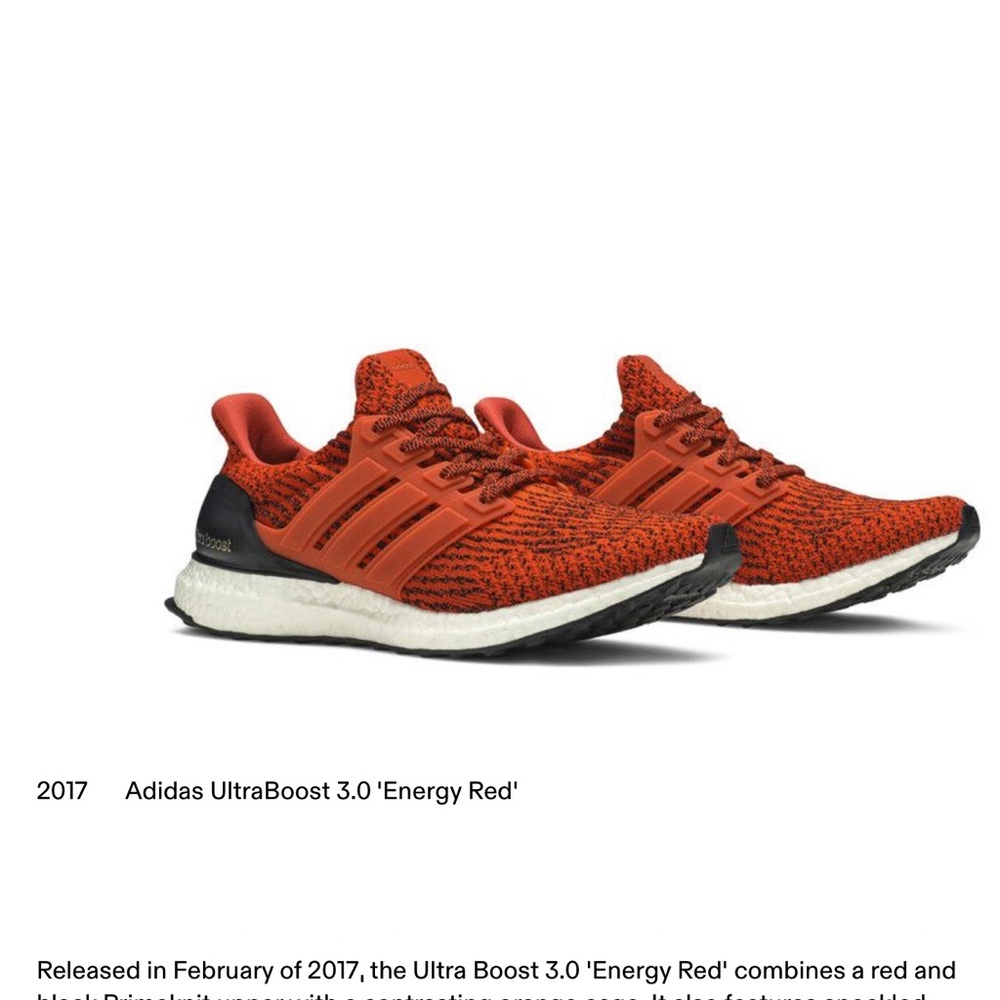 Adidas UltraBoost 3.0 ‘Energy Red’ Shoes